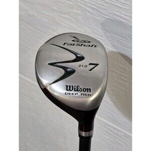 Wilson Fat Shaft Deep Red 7 Fairway Wood 21* Grafalloy RH Senior Flex New Grip